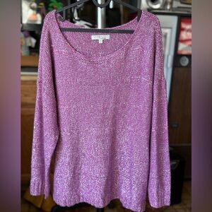 Cute Sparkly Speckled Purple Sweater